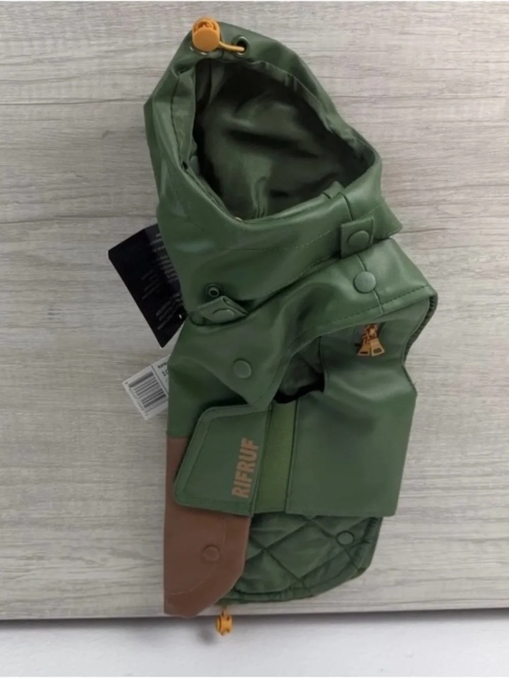 Climapaw Way Rifruf Storm Hunter Coat Green Size 10 Pomeranian or Maltese